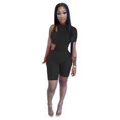 Women Mesh One Short Sleeve Romper+crop Tops Two Piece Set Solid Two-piece Crop Top Set, Solid Two-piece Crop Top For Spring, Spring Two-piece Crop Top, Cropped Two-piece Crop Top For Night Out, Black Two-piece Crop Top For Summer, Summer Black Two-piece Crop Top, Black Cropped Sets For Summer, Casual Cropped Sets For Night Out, Black Cropped Summer Sets