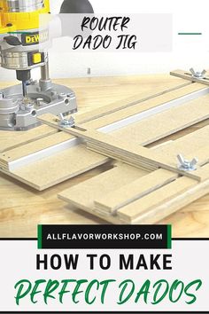 how to make perfect dados with router dado jig - allflavyworkshop com