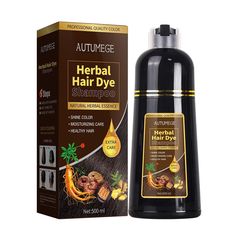 PRICES MAY VARY. Instant Hair Dye Shampoo:No need to mix in advance and hassle-free to dye hair at home, super easy and quick to apply. Wear the gloves in the package, apply brown hair dye shampoo on DYR hair, rub it evenly for 5-10 minutes,and hold it on for 15-20 minutes, then rinse. You can have natural light brown hair immediately. MUST READ - Light brown color shampoo is NOT designed to cover gray hair. If you need 100% gray hair coverage, please make sure to choose Black or Dark Brown.Plea Natural Light Brown Hair, Dark Brown Hair Dye, Herbal Hair Dye, Shampoo For Gray Hair, Hair Dye Shampoo, Grey Hair Coverage, Shampoo Ingredients, Black Hair Dye, Covering Gray Hair