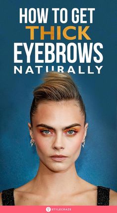 Learn what causes thin eyebrows and how to grow thicker eyebrows naturally with homemade remedies using natural products like vitamins, castor oil, and more. Thicken Eyebrows Naturally, Grow Brows, Thicken Eyebrows, How To Thicken Eyebrows, Korean Beauty Routine