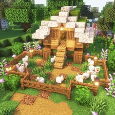 #minecraft  #decoration #ideas #chicken #house Minecraft Building Garden, Farm Decorations Minecraft, Pale Forest Minecraft House, Beehive Ideas Minecraft, Chicken Farm Minecraft Ideas, Minecraft Pasture Ideas, Simple Farm Minecraft, Cute Minecraft Things To Build, Farm Inspo Minecraft