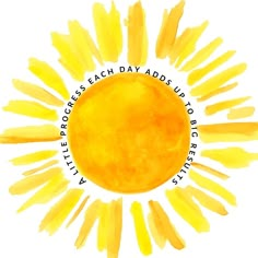 the sun with words written on it