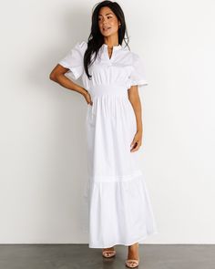 POV: you just found your all around dress for any occasion🤤 Our Vera Maxi Dress comes in 3 staple colors and can be dressed up or down💫 Shop now🛍️ Spring White Dress With Pleated Waist, Elegant White Maxi Dress With Elastic Waistband, White Maxi Dress With Smocked Back, Chic White Maxi Dress With Elastic Waistband, Spring White Maxi Dress With Pleated Waist, White Spring Maxi Dress With Elastic Waistband, White Maxi Dress With Pleated Waist For Spring, White Maxi Dress With Elastic Waistband For Spring, Daywear Dresses With Gathered Waist And Tiered Skirt