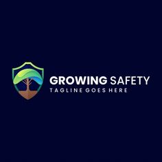 Growth Safety Gradient Logo Logo Template