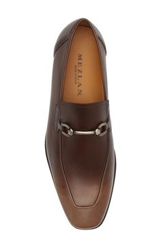 Find MEZLAN Brunello Horsebit Loafer on Editorialist. A sleek bridle bit tops off a handsome loafer crafted from rich Spanish leather marked with a classic burnish. Leather upper, lining and sole Made in Spain Formal Brown Loafers With Buckle Closure, Timeless Brown Bridle Leather Loafers, Luxury Timeless Brown Loafers, Luxury Classic Brown Loafers, Luxury Brown Loafers With Horsebit Detail, Pearl Grey, Top Brands, Leather Upper, Loafers