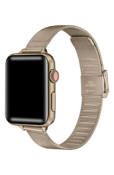 Update the look of your Apple Watch with this sleek mesh band. 16mm band width Apple Watch not included Stainless steel Imported Stylish Apple Watch Band Women, Apple Watch Accessories Bands, Apple Watch Bands Women, Apple Watch Accessories, Stainless Steel Mesh, Steel Mesh, Apple Watch Band, Apple Watch Bands, Watch Band