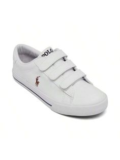 Cool and comfortable, the Polo Ralph Lauren little boy's Easten II EZ stay-put closure casual sneakers take kiddos from the playground to field trips to class and beyond in sleek style. 
Casual athletic sneakers 
Dual adjustable stay-put closure straps for easy on 
Supple synthetic leather upper for comfort 
Textile lining 
Embroidered Polo Pony logo at the side 
Style number - F100729P 
Kids athletic footwear from Finish Line 
Synthetic Upper, Rubber Sole 
Wipe Clean 
Imported 
Polo Ralph Laure Sporty Low-top Canvas Shoes For School, Casual Scratch-resistant Sneakers For School, Casual Scratch-resistant School Sneakers, Sporty Canvas Shoes With White Sole For School, Sporty School Canvas Shoes With White Sole, Casual Scratch-resistant Sneakers With Round Toe, Low-top Scratch-resistant Sneakers For School, Sporty Canvas Shoes For School, Casual Scratch-resistant Skate Shoes With Round Toe