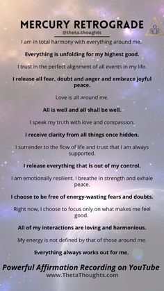 Calming Affirmations, Self Affirmations, Quotes Healing, Easy Love Spells, Affirmations Positive, Wiccan Spell Book, Learn Astrology