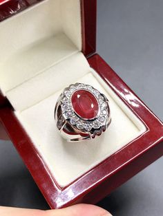 What you see in the pictures, is what you will get! No duplicates or twins! One of a kind EXTREMELY GORGEOUS AND HUGE CERTIFIED NO-GLASS-FILLING, HEATED, VVID, TRANSPARENT, RED RUBY. Extremely rare signature VIVID RED, EXTREMELY BEAUTIFUL! VS CLARITY quality RUBY. With numerous brilliant round, F/VS diamonds. Set in a LUXURIOUS DESIGNED, 14K solid white gold ring!! One of a kind! Enormous! Perfect cocktail ring! ONE OF A KIND! WHAT YOU SEE IN THE PICTURES IS THE EXACT RING YOU WILL GET NO DUPLIC Modern Cocktail, Golden South Sea Pearls, Perfect Cocktails, Vs Diamond, Sea Pearls, Ruby Diamond, Red Ruby, White Gold Ring, Natural Ruby