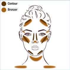 Bronzer Placement Oval Face, Contour Vs Bronzer Placement, Cream Contour Tutorial, Where To Apply Bronzer, Bronzer Vs Contour, Round Cheeks, Makeup Moodboard, Bronzer And Contour, Contour Video