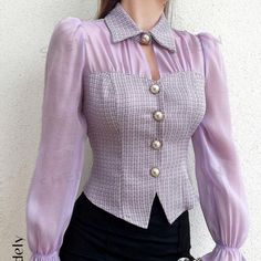 Never Worn - Bought On Shein Fitted Purple Tops For Office Wear, Cozy Fall Outfits Aesthetic, College Outfits Fall, Outfit Ideas College, Tudor Period, Outfits Nyc, Boho Picnic, Chic Maxi Dresses, Cozy Fall Outfits