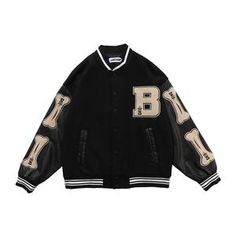 StreetWear College Jacket Baseball Jacket Women, Hiphop Streetwear, Street Jacket, Moda Denim, College Jackets, Color Block Jacket, Harajuku Streetwear, Retro Mode, Spring Jackets