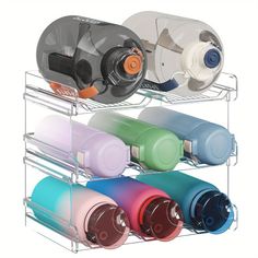 Precio bajo con envío gratis para usuario nuevo. Water Bottle Storage Rack, Water Bottle Organizer, Kitchen Pantry Organization, Bottle Organizer, Water Bottle Organization, Clear Water Bottle, Water Bottle Storage, Large Water Bottle, Mug Holder