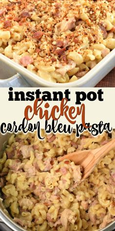 an image of instant pot chicken alfredo bleu pagasa in a casserole dish