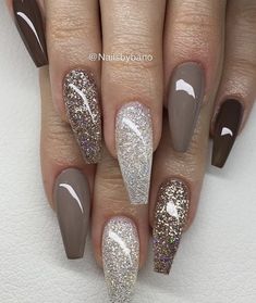 Brown Nail Art Designs, Light Brown Nails, Ongles Beiges, Brown Nail Art, Brown Nail, Brown Nails, Classy Nails