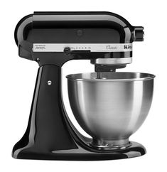 an image of a black mixer on a white background