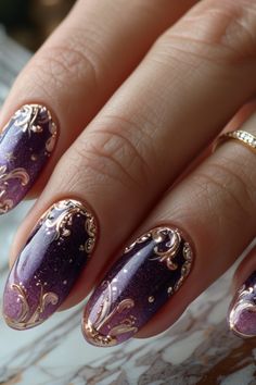 Purple Nail Designs 2024 Purple Art