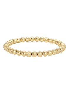 Add some shine to your wrist with our 6mm Gold Beaded Stretch Bracelet. Made with high-quality 18k gold or rhodium plating on a brass base, these 6.5" stretch bracelets feature 6mm brass beads for a touch of elegance. Perfect for everyday wear or special occasions. Shine on! Trucker Hat Fashion, Gold Bead Bracelet, Brass Beads, Gold Bead Bracelets, Bar Earrings, Shine On, Beaded Stretch Bracelet, Bow Headband, Stretch Bracelet