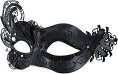 Black Masquerade, Butterfly Halloween, Black Masquerade Mask, Peacock Butterfly, Venetian Mask, Masquerade Mask, Halloween Parties, Costume Party, Mardi Gras