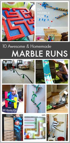 ten awesome and homemade marble runs for toddlers to play with in the yard or on the lawn