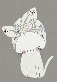 a white cat with a flower crown on its head and the words be sweet and be kind