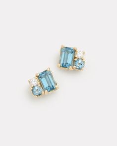 Rose Gold Bridal Jewelry, Bridal Jewellery Inspiration, Bridal Diamond Jewellery, Jewelry Lookbook, Bridal Gold Jewellery, Geometric Jewelry, Blue Jewelry, Girly Jewelry, London Blue Topaz