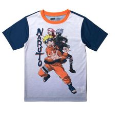 Kids can cuddle up with their favorite ninja whenever they wear this officially licensed Naruto pajama set. The short-sleeve tee features a big colorful graphic of Naruto and his sidekicks, while the included sleep shorts boast an eye-catching repeating pattern of Naruto himself. Crafted from high-quality cotton to keep kids feeling their best overnight, these pajamas provide superior comfort and durability. When it’s time to clean your pajamas, simply machine wash them in cold water with like c Casual T-shirt With Character Print For Playtime, Short Sleeve T-shirt With Character Print, Multicolor Character Print Tops For Loungewear, Cotton Character Print T-shirt For Loungewear, Character Style Short Sleeve T-shirt With Cartoon Print, Casual Short Sleeve Cartoon Print Sleepwear, Casual Cartoon Print Short Sleeve Sleepwear, Casual White Sleepwear With Character Print, Short Sleeve Cartoon Print Sleepwear For Playtime