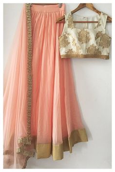 The Peach Madison Lehenga Set Bridal Lengha, Lehnga Dress, Instagram Party, Indian Lehenga, Ivory Bridal, Indian Couture, Indian Wedding Outfits, Lehenga Designs