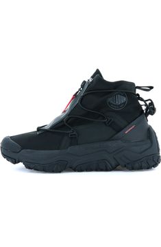 Palladium Off Grid Waterproof Boot (Men) | Nordstrom Weatherproof Gore-tex Sneakers For Streetwear, High-top Techwear Boots With Vibram Sole, Black Urban Waterproof Boots For Outdoor, Black Waterproof Boots With Zipper For Outdoor, Black Waterproof Boots With Zipper Closure For Outdoor, Urban Style Black Waterproof Boots For Outdoor, Techwear High-top Boots With Vibram Sole, Urban Black Waterproof Boots For Outdoor Activities, Weatherproof Nylon Boots