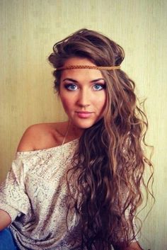 26 Cute Haircuts For Long Hair - Hairstyles Ideas - PoPular Haircuts Bohemian Hairstyles, Haircuts For Long Hair, Hair Envy, Long Hair Cuts, Love Hair, Beach Waves, Hair Dos, Gorgeous Hair, Headband Hairstyles