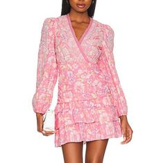 Loveshackfancy Kari Dress Pink Party Bash Brand New Womens Size 6 100% Cotton Lined Eyelet And Ruffle Detail Long Sleeves Mini Length Mini Floral Dress, Mini Gold Dress, Tulle Mini Dress, Pink Party, Pink Parties, Silk Mini Dress, Floral Sleeveless, Long Sleeve Mini, Floral Mini Dress