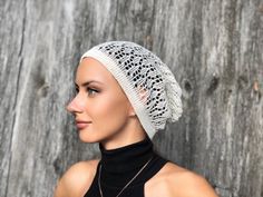 women summer cotton  hat Knit Summer Hat, ehite lacehat, Hat Womens Hat slouchy hat sun hat, woman hat I have knitted it using cotton. With this hat your head will always stay safe from the sun.  SIZE: 56-60 cm/22"-25" width, height 27cm/10.62" s size 50-55cm M size 54-57cm L size 56-62cm XL size 60-65cm Care Instructions: It is best to hand wash and lay flat to dry. shipping: EU-1-4 weeks US- 2-6 weeks (most about 2 -3 weeks) Everywhere Else- 2-6 weeks Looking for more hat? Try these: https://w Casual White Bonnet One Size, Casual White One-size Bonnet, Bohemian Lightweight White Hat, Slouchy Crochet Hat For The Beach, Slouchy Summer Beach Hat, White Crochet Hat For Summer, White Crochet Hat One Size For Summer, White Bohemian Crochet Hat, One Size, White Bohemian Crochet Hat One Size