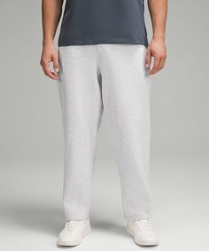 A Reimagined Classic. These Fleece Pants Put Softness First, So You Can Bring Comfort Wherever You Go. Designed For Casual. Roomy Fit Through Glutes And Thighs:intended To Sit At Ankle For 32"-34" Inseam. Zippered Hand Pockets. Zippered Back Pocket. Waistband Drawcord Can Be Worn Inside Or Out. | Steady State Relaxed-Fit Pant Joggers Lululemon, Fitted Trousers, Pants Design, Mens Joggers, Fleece Pants, Fit Pants, Tracksuit Bottoms, Bottom Clothes, Mens Sweatpants