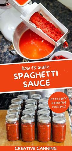 how to make spaghetti sauce in the microwave with instructions for canning and cooking on the stove