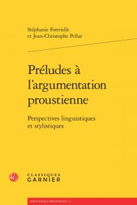 a yellow book cover with the words predues a l'argument proustenie