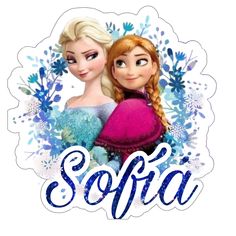 two frozen princesses with the word sofia