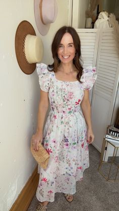 Love the flowy look and feel of this beautiful dress for those warmer days! Elastic band at waist Ruffle sleeve detail Fits true to size - wearing a small Pair with a denim jacket for chilly days Above the ankle - mid length Lined It has pockets! Spring Ruffle Sleeve Maxi Dress For Day Out, Spring Maxi Dress With Ruffle Sleeves For Day Out, Casual Ruffle Sleeve Maxi Dress For Garden Party, Casual Ruffle Sleeve Maxi Dress For Day Out, Flowy Ruffle Sleeve Maxi Dress For Day Out, Casual Ruffle Sleeve Dress For Garden Party, Spring Maxi Dress For Garden Party, Spring Day Out Maxi Dress With Flutter Sleeves, Flowy Casual Maxi Dress For Spring