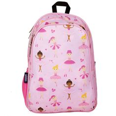 Your child will be the talk of the playground with Wildkin's 15 Inch School Backpack! Eye-catching patterns and a functional design come together to make this backpack for boys, and girls a fun addition to your child’s school and travel essentials. Two padded, adjustable shoulder straps and a padded back provide a comfortable wear, while the durable top handle is perfect for hanging in a locker before heading to class. We’ve designed our 15-Inch toddler backpack for school to withstand even the Pink Backpack For Playtime, Pink Standard Backpack For Playtime, Pink Backpack For Playtime And Back To School, Playful Back To School Bag, Playful Bags For Back To School, Playful School Event Backpacks, Playful School Event Bags For Back To School, Playful Backpack For Back To School, Playful Softback Backpack For Playtime