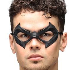 PRICES MAY VARY. One size fits all Adjustable elasticated head band Made from latex rubber Robin mask, perfect for all the Jason Todd cosplayers out there! Robin Mask, Jason Todd, Green Arrow, Shoe Jewelry, Mask, Black