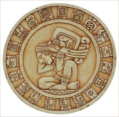 an image of a carving on the side of a plaque with symbols and words in it