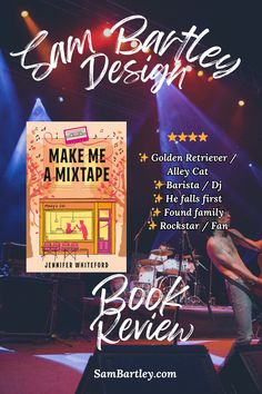 an advertisement for sam battle's make me a mixtape book review on stage