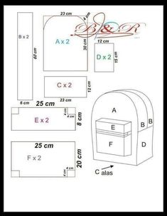 an image of a mailbox and its measurements