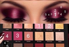 Huda Beauty Rose Gold Palette Eye Makeup Gold, Trucco Smokey Eye, Rose Gold Eye Makeup, Make Up Gold