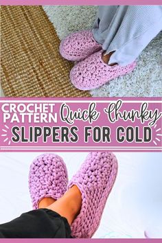 Bernat Home Maker Yarn Patterns, Chunky Sock Crochet Pattern Free, Jumbo 7 Yarn Crochet Patterns, Bernat Maker Yarn Patterns, Chunky Yarn Crochet Projects, Free Crochet Slipper Patterns, Free Crochet Slippers, Printable Crochet Patterns, Crochet Socks Tutorial