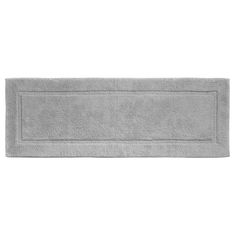 a gray bath mat on a white background with the word's name written in it