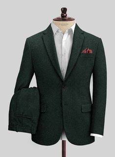 Italian Sacramento Green Tweed Suit – StudioSuits Sacramento Green, Green Tweed Suit, Brown Tweed Suit, Grey Wool Suit, Tweed Pants, Tweed Trousers, Tweed Suit, Green Tweed, Brown Tweed