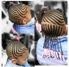 Toddler/ braids / hair / protective hairstyles / girls hair Cornrows And Braids, Corn Row, Toddler Braided Hairstyles, Toddler Braids, Halo Braid, Kid Styles