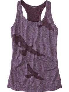 Oiselle Women's Racerback Tank Top: Wings Out | Title Nine Fitted Tops For Outdoor Activities, Title Nine, The Wings, Running Tops, Racerback Tank Top, Running Women, Racerback Tank, Long Sleeve Top, Athletic Tank Tops