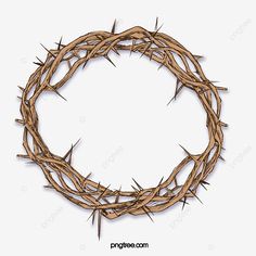 a crown of thorns on top of a white background