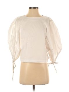 7 For All Mankind 3/4 Sleeve Blouse Size: X-Small Tops - used. 72% COTTON, 23% POLYESTER, 5% SPANDEX | 7 For All Mankind 3/4 Sleeve Blouse: Ivory Tops - Size X-Small White Half Sleeve Blouse For Spring, Cream 3/4 Sleeve Tops For Spring, White 3/4 Sleeve Blouse For Fall, White 3/4 Sleeve Blouse For Spring, Cream Half Sleeve Tops For Spring, Cream Cotton Tops With 3/4 Sleeve, White 3/4 Sleeve Tops For Spring, Ivory Tops, Small Tops